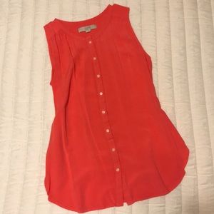 Ann Taylor Loft Coral Blouse